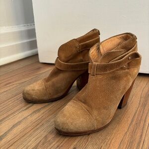 RAG & BONE CAMEL SUEDE BOOTS